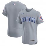 Camiseta Beisbol Hombre Chicago Cubs Road Vapor Premier Elite Gris