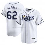 Camiseta Beisbol Hombre Tampa Bay Rays Jonathan Aranda Primera Limited Blanco
