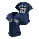 Camiseta Beisbol Mujer New York Yankees Giancarlo Stanton Replica Alterno 2020 Azul