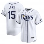Camiseta Beisbol Hombre Tampa Bay Rays Josh Lowe Primera Limited Blanco