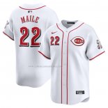 Camiseta Beisbol Hombre Cincinnati Reds Luke Maile Primera Limited Blanco