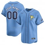 Camiseta Beisbol Hombre Tampa Bay Rays Alterno Limited Personalizada Azul