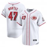 Camiseta Beisbol Hombre Cincinnati Reds Frankie Montas Primera Limited Blanco